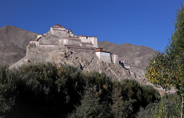 Gyantse Fortress in Tibet