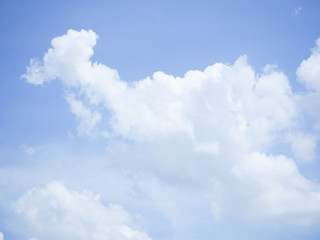 Beautiful blue sky with clouds.