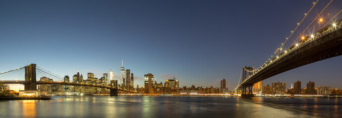 Fototapeta na wymiar Panoramic view of Lower Manhattan, NYC