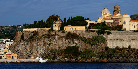 lipari aeolian island italy sicily