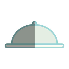 Obraz premium tray server flat icon vector illustration design