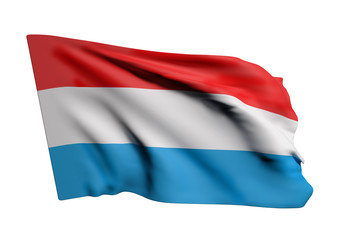 Obraz premium Luxembourg flag waving