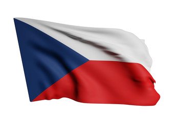 Czech Republic flag waving