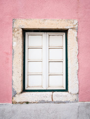 Old window in Belem, Lisbon, Portugal