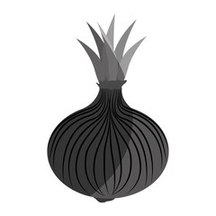 fresh vegetable flat isolated icon vector illustration design