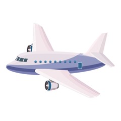 Passenger airliner icon. Cartoon illustration of airliner vector icon for web design