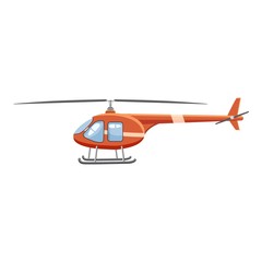 Helicopter icon. Cartoon illustration of helicopter vector icon for web design