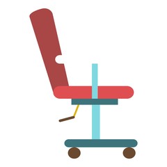 Barber chair icon. Flat illustration of barber chair vector icon for web design