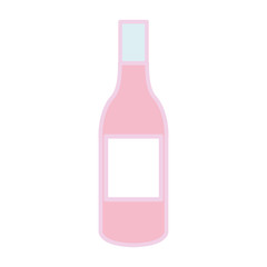 bottle glass drink isolated icon vector illustration design