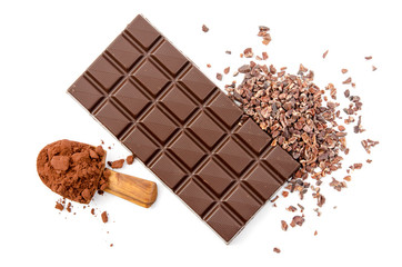 Bitterschokolade und Kakao