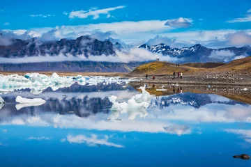 Fotobehang Gletsjers De vulkanische bergen en gletsjers