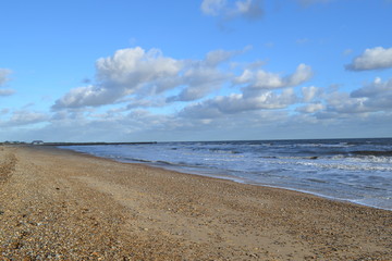 coast beach clouds 