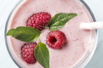 Raspberry milkshake