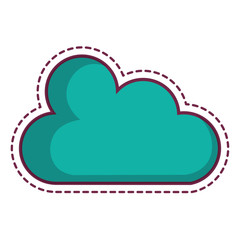 cloud computing isolated icon vector illustration design