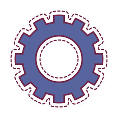 gear setting isolated icon vector illustration design