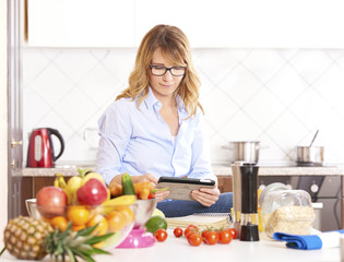 Woman cooking in the kitchen