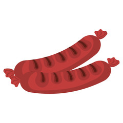 delicious grill sausage icon vector illustration design