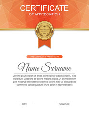 Vector certificate template.