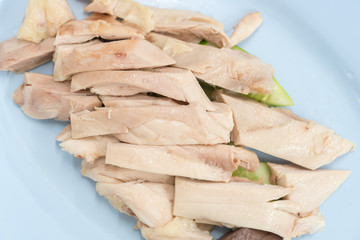 Chopped boiled chicken
