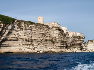 High white cliffs of Bonifacio