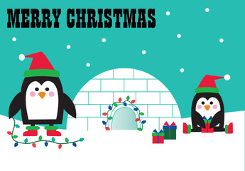 merry christmas penguins