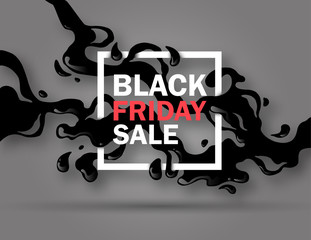 Black friday sale design. conceptual layout