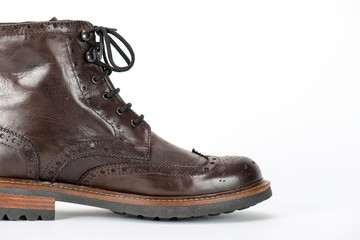 Details of shoe, isolated in studio