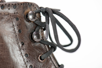 Details of shoe, isolated in studio