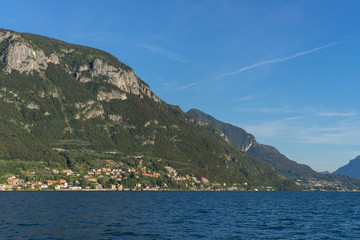 Landscape of Como lake. Italy.