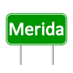 Merida road sign.