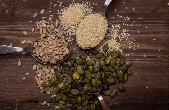 Sesame, Pumpkin And Sunflower Seeds