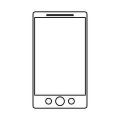 Smartphone icon. Device gadget technology and electronic theme. Isolated design. Vector illustration