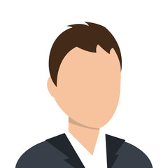 businessman character avatar icon vector illustration design