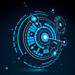 3d engineering technology vector backdrop. Futuristic technical