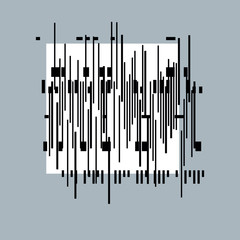 Vector geometric composition, abstract graphic art.