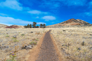 Hiking trail, Panorama Ponta de Sao Lourenco, Madeira, Portugal, Europe