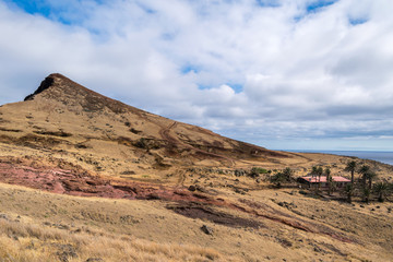 Hiking trail, Panorama Ponta de Sao Lourenco, Madeira, Portugal, Europe