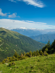 Fototapeta na wymiar Mountains landscape in Italy. Region of Como lake.