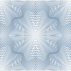 Continuous vector pattern with graphic lines, decorative abstrac