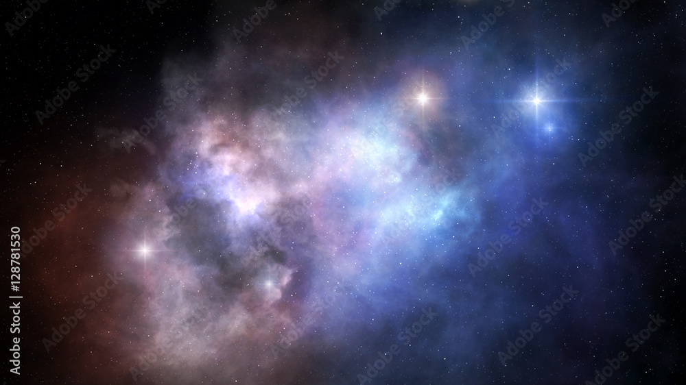 Canvas Prints nebulae in outer space