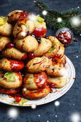 Christmas cake a croquembouche