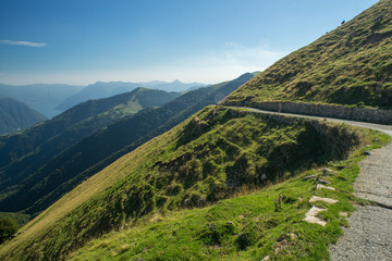 Mountains landscape in Italy. Region of Como lake.