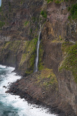 Obraz premium Coastline near Ponta Delgada, Madeira, Portugal, Europe