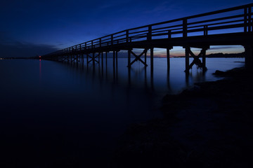 Fototapeta na wymiar Dark coast/The beach after dark