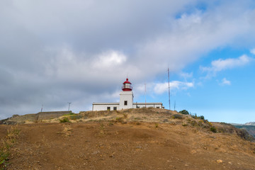 Fototapeta na wymiar Lighthouse in Ponta do Pargo, Madeira, Portugal, Europe