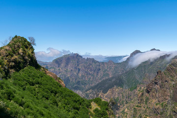 Hiking Pico do Arierio, Pico Ruivo, Madeira, Portugal