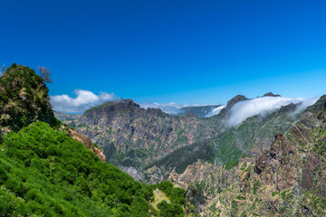 Hiking Pico do Arierio, Pico Ruivo, Madeira, Portugal
