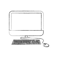 Fototapeta premium Computer icon. Device gadget technology and electronic theme. Isolated design. Vector illustration