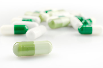 Bright White and Green Capsules