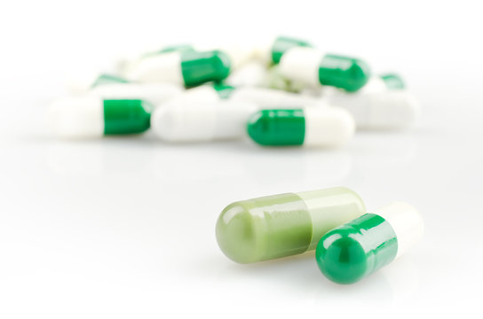 Bright White and Green Capsules